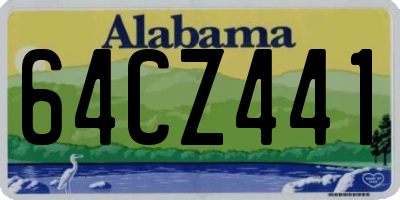 AL license plate 64CZ441