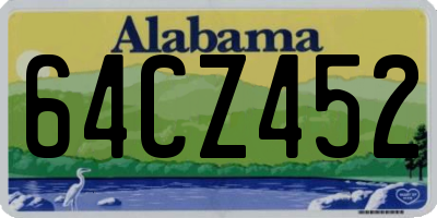 AL license plate 64CZ452
