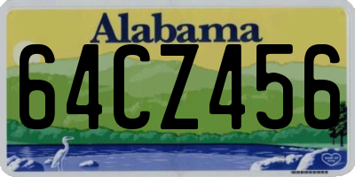 AL license plate 64CZ456
