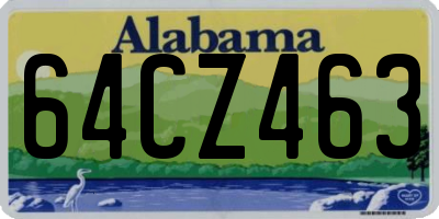 AL license plate 64CZ463