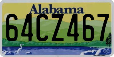AL license plate 64CZ467