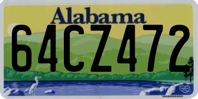 AL license plate 64CZ472