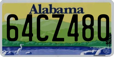 AL license plate 64CZ480