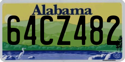 AL license plate 64CZ482