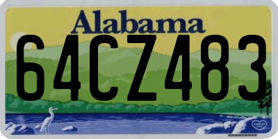 AL license plate 64CZ483