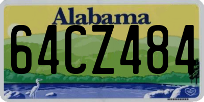 AL license plate 64CZ484