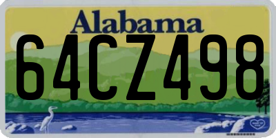 AL license plate 64CZ498