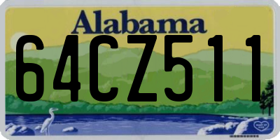 AL license plate 64CZ511
