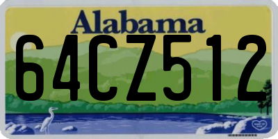 AL license plate 64CZ512