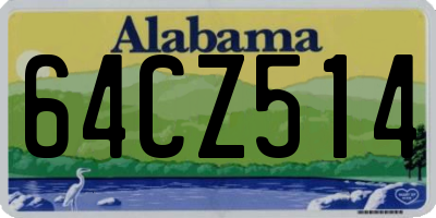 AL license plate 64CZ514