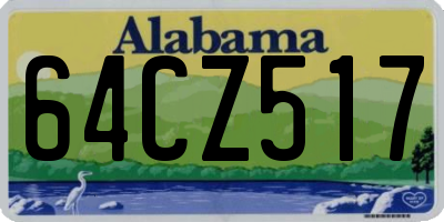 AL license plate 64CZ517