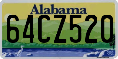 AL license plate 64CZ520