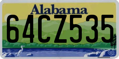 AL license plate 64CZ535