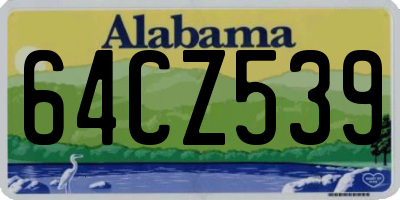 AL license plate 64CZ539
