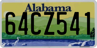 AL license plate 64CZ541