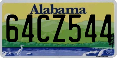 AL license plate 64CZ544