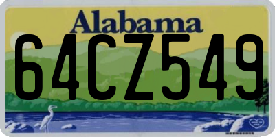 AL license plate 64CZ549