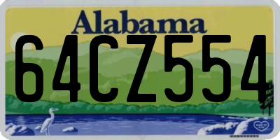 AL license plate 64CZ554