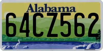AL license plate 64CZ562