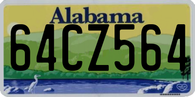 AL license plate 64CZ564