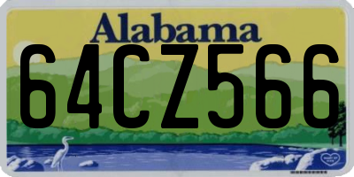 AL license plate 64CZ566