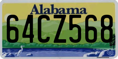 AL license plate 64CZ568
