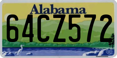 AL license plate 64CZ572