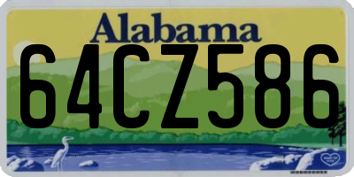 AL license plate 64CZ586