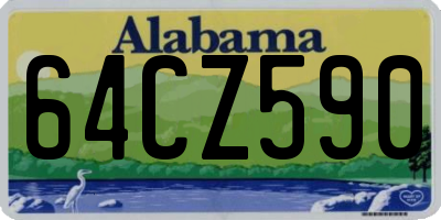AL license plate 64CZ590