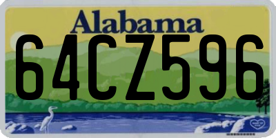 AL license plate 64CZ596
