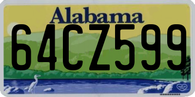 AL license plate 64CZ599