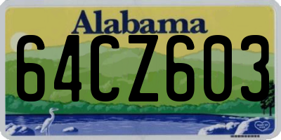 AL license plate 64CZ603