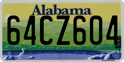 AL license plate 64CZ604