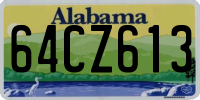 AL license plate 64CZ613