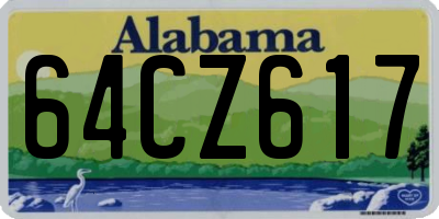 AL license plate 64CZ617