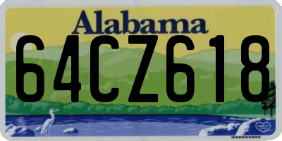 AL license plate 64CZ618