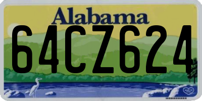 AL license plate 64CZ624
