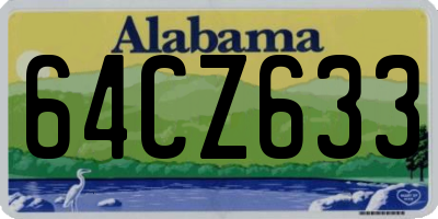 AL license plate 64CZ633