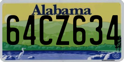 AL license plate 64CZ634