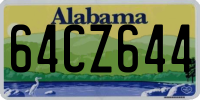 AL license plate 64CZ644