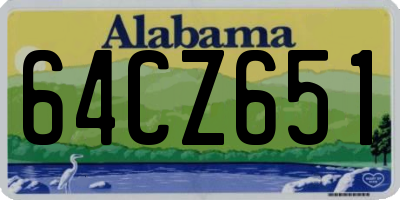 AL license plate 64CZ651