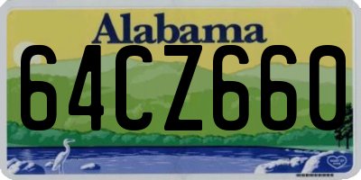 AL license plate 64CZ660