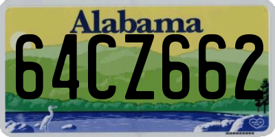 AL license plate 64CZ662