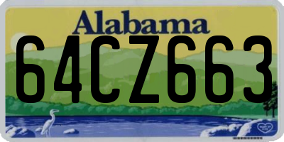 AL license plate 64CZ663
