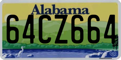 AL license plate 64CZ664