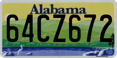 AL license plate 64CZ672