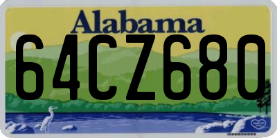 AL license plate 64CZ680