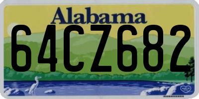 AL license plate 64CZ682