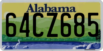AL license plate 64CZ685