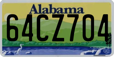 AL license plate 64CZ704